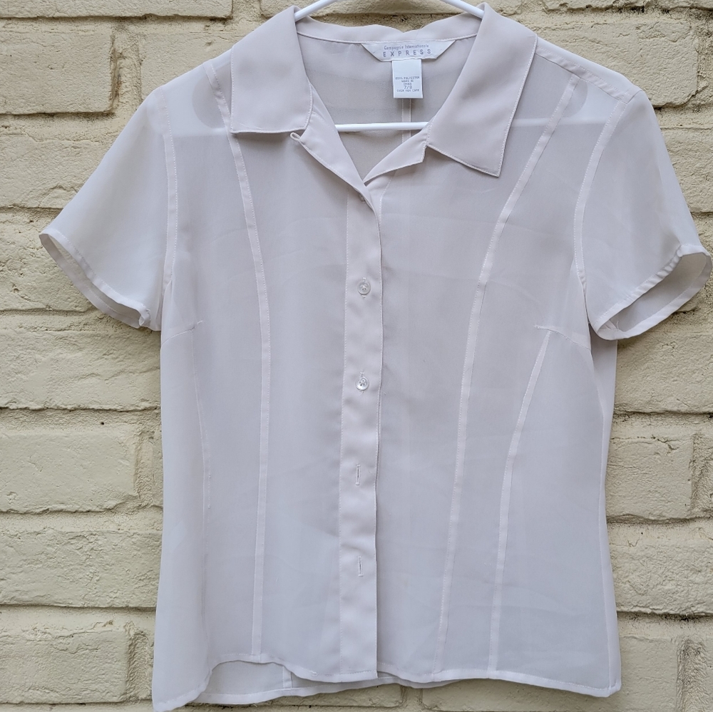 90s sheer blouse